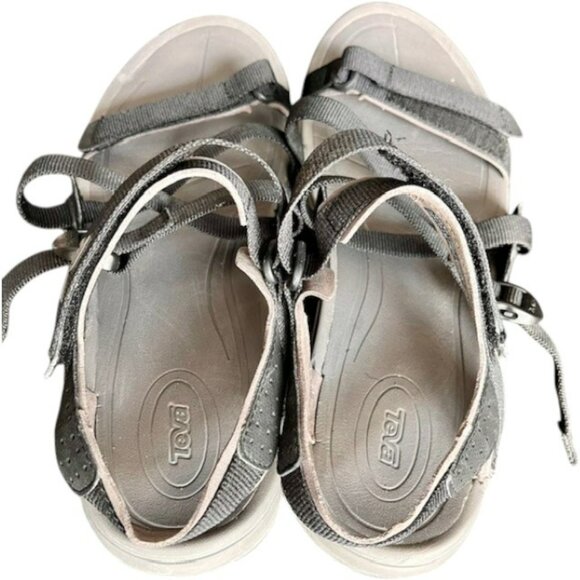 Teva Tirra Sustainable Strappy Sandal - Solid Black/Gray - 9 - Picture 5 of 9